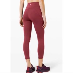 NWT Lululemon Invigorate high rise 25” Chianti 10